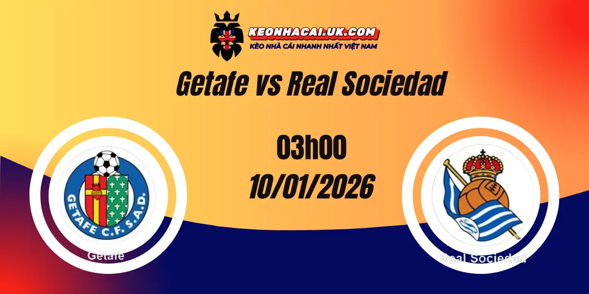 Nhận Định Kèo Nhà Cái – Getafe vs Real Sociedad 10/01/2026